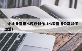 和田中小企业直播小程序制作（小型直播公司如何运营）