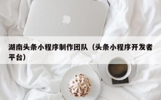 和田湖南头条小程序制作团队（头条小程序开发者平台）